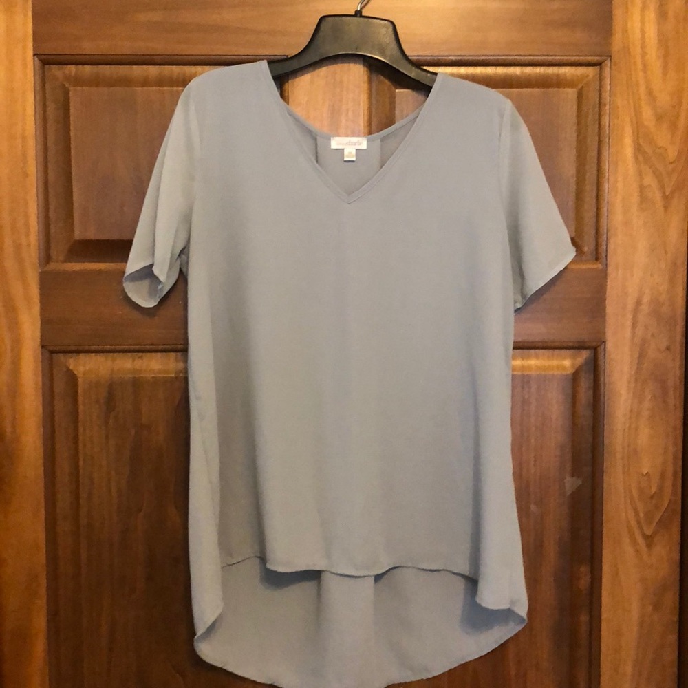 Sheer grey top